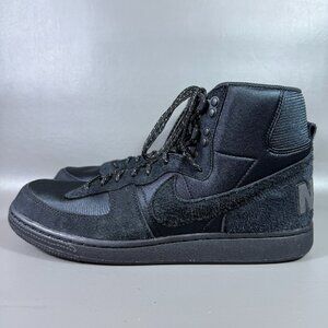 Nike Terminator High Boot Shoe Mens Size 11.5 Triple Black Sneaker FJ5464-010